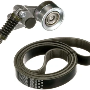 Zestaw pasków wielorowkowych z napinaczem pasuje do MERCEDES ACTROS, ACTROS MP2 / MP3 OM541.920-OM542.962 04.96- Hit sprzedaży