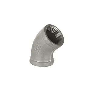 Kolanko gwintowane nierdzewne 45 stopni G 3/8 GW, stal 316 Taniej
