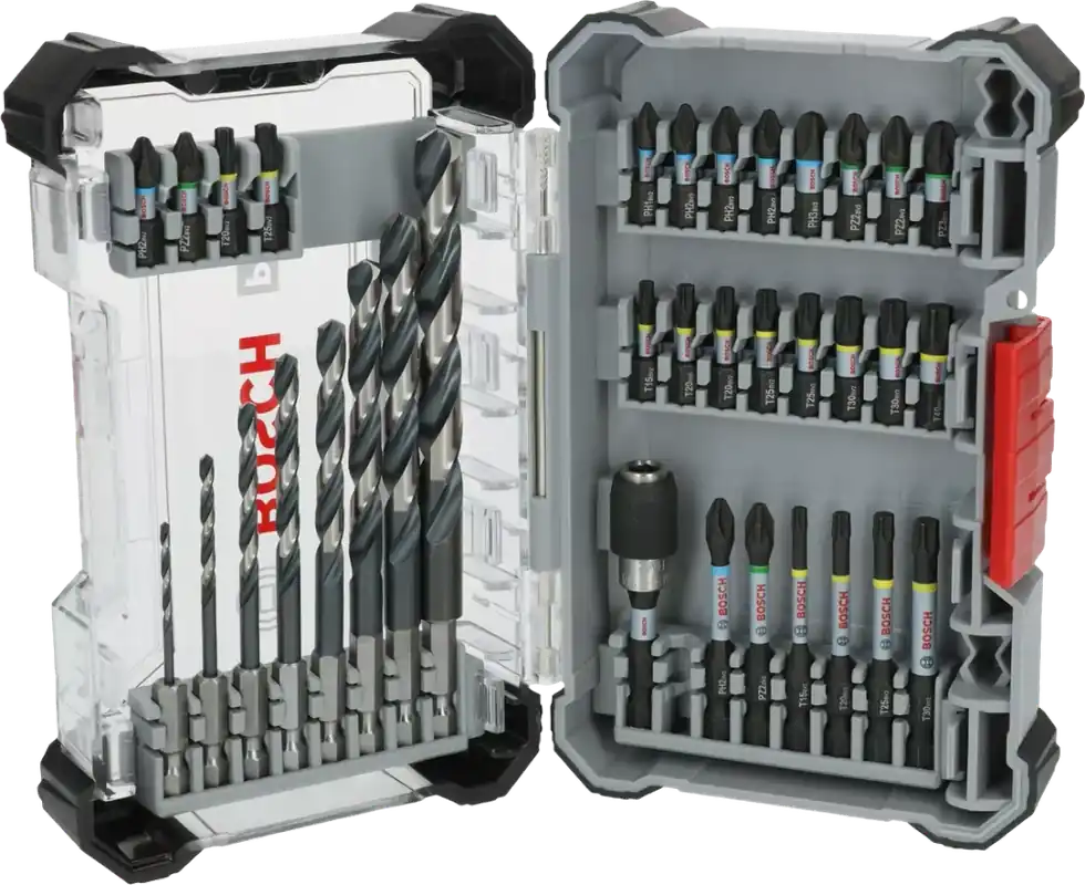 35-częściowy zestaw bitów i wierteł HSS-G PRO Impact Metal Set Bosch 2608521U80 Oferta