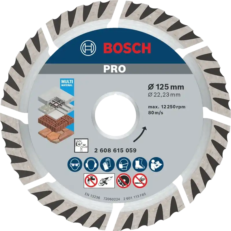 Tarcza diamentowa D 125 PRO Multi Material Bosch 2608615060 Dodaj do koszyka