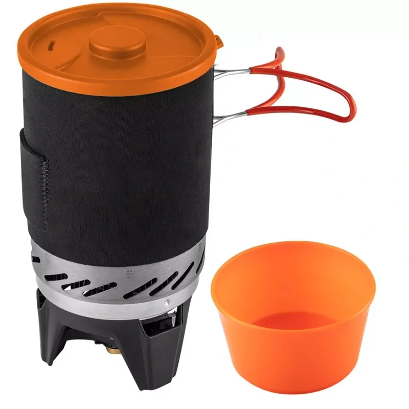 Nowy Kuchenka turystyczna garnek + palnik Neo Tools 63-151