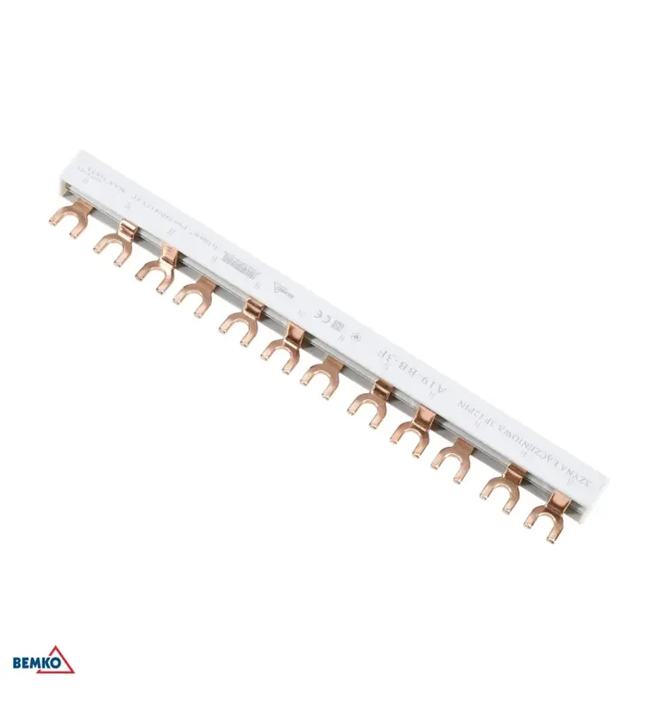 Bezpieczne zakupy Szyna Łączeniowa 3F Typ-U 10mm2 12 Modułów A19-BB-3F