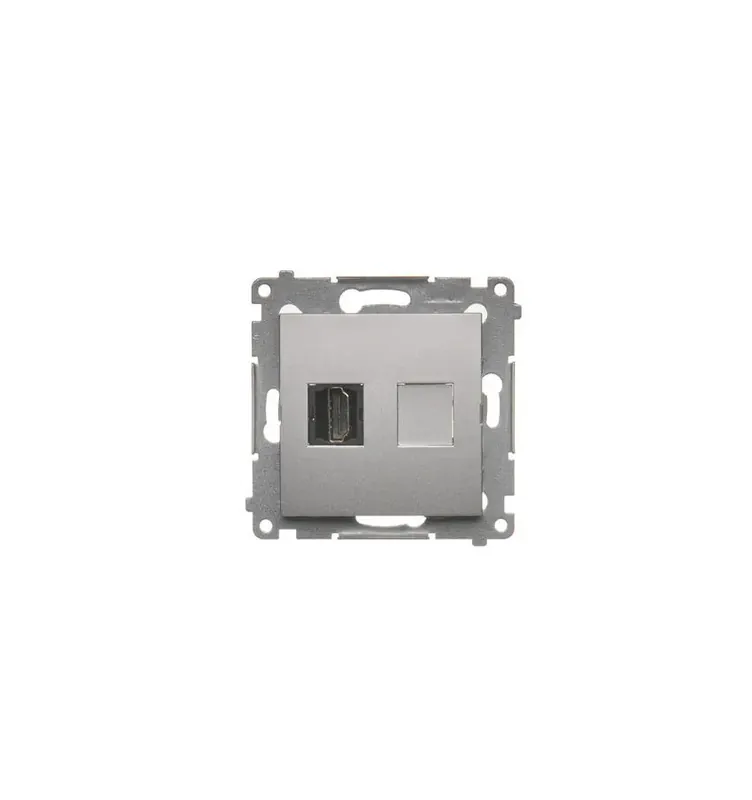 Simon 54 Gniazdo HDMI (moduł), srebrny mat DGHDMI.01/43 Taniej