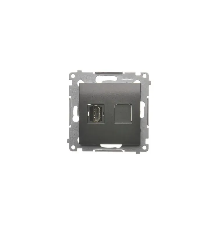 Simon 54 Gniazdo HDMI (moduł), antracyt DGHDMI.01/48 Ograniczona ilość