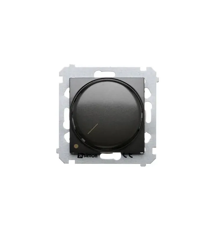 Bezpieczne zakupy Simon 54 Ściemniacz obrotowy dwubiegunowy do LED ściemnialnych 230V (moduł) 5-215W, antracyt DS9L2.01/48