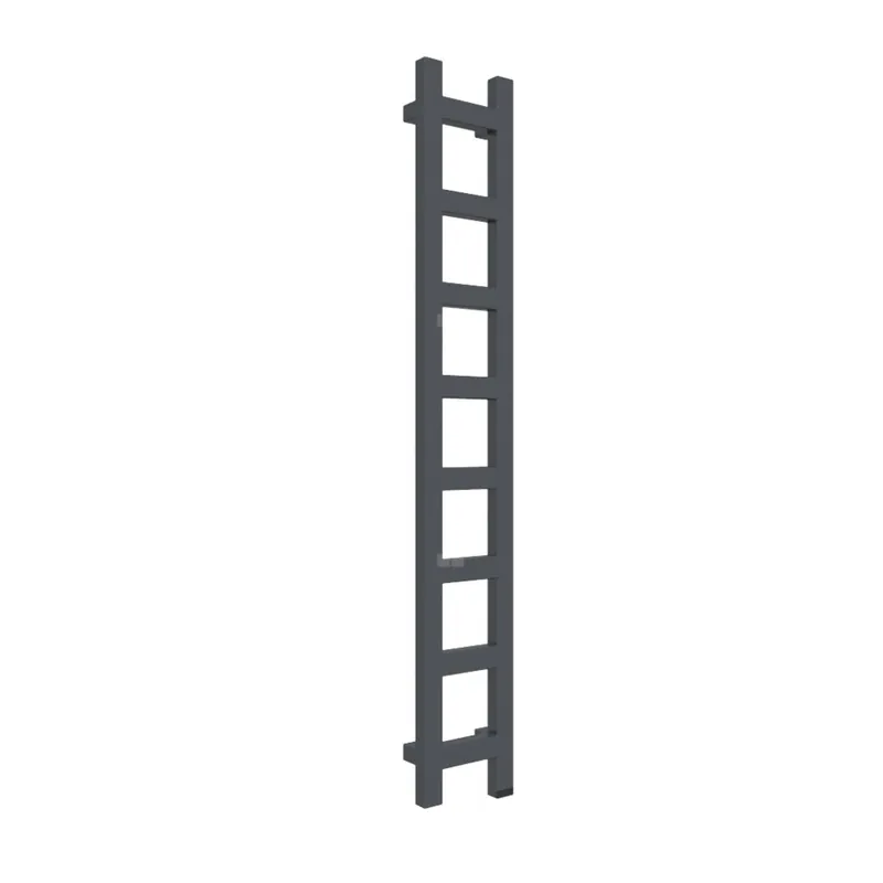 Bestseller Grzejnik drabinkowy TERMA EASY ONE, podłączenie S8, wym. 1280 x 200 mm, kolor szary antracytowy RAL7016, moc 251W