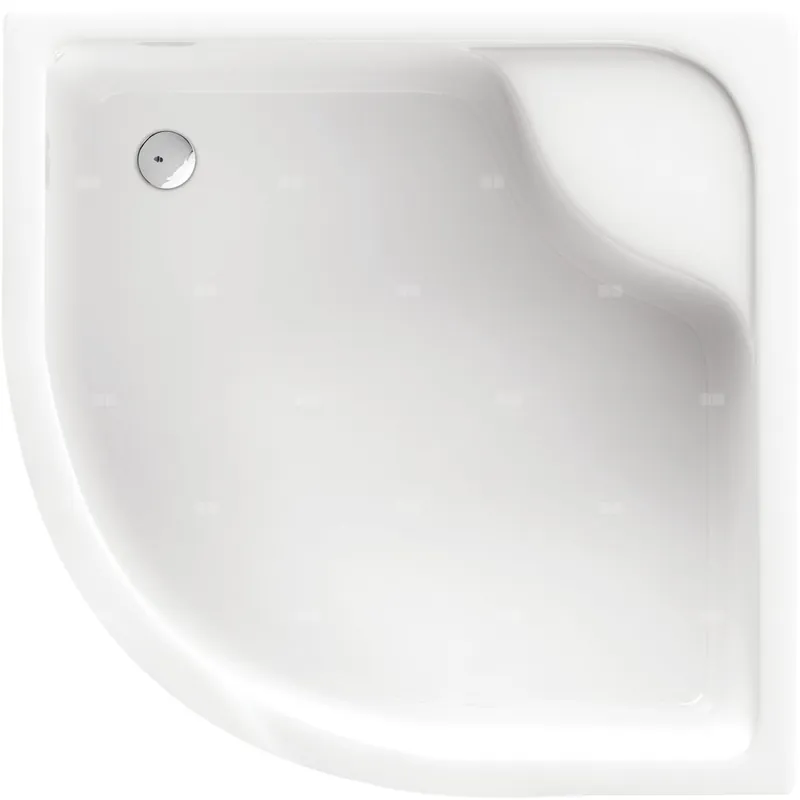 Brodzik deep półokrągły, akrylowy, 28 cm głębokości, ze stelażem, 90 cm Ograniczona ilość