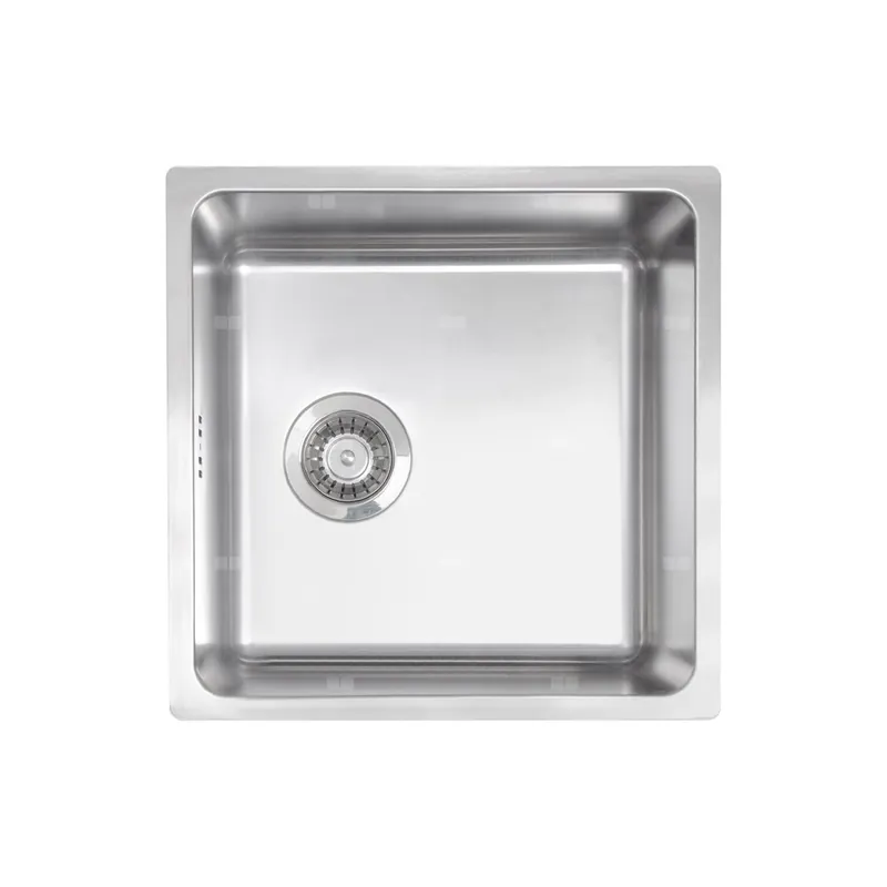 Zlew. podblatowy egeria stal szczotkowana 1k b/o 440x440x200 3,5" + osprzęt space-saver Ekspresowa dostawa