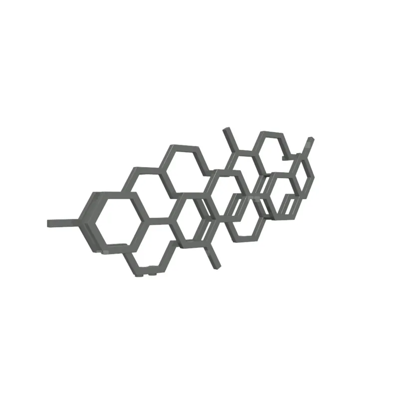 Bestseller Grzejnik drabinkowy TERMA HEX, podłączenie YP, wym. 502 x 1126 mm, kolor błyszcząca szarość, moc 317W