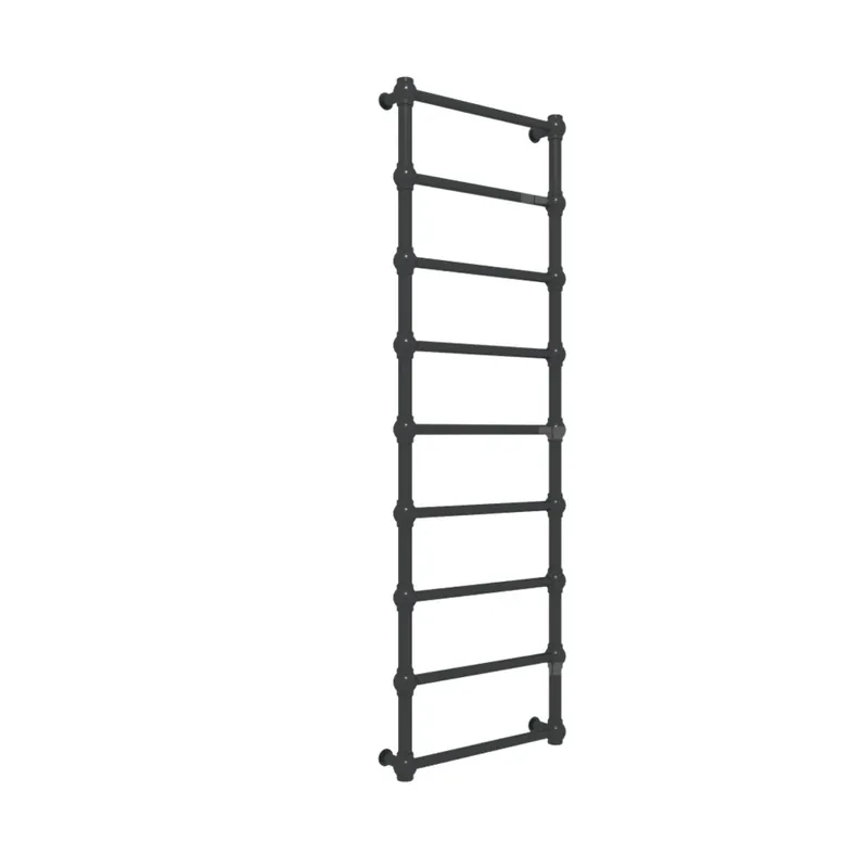 Bestseller Grzejnik drabinkowy TERMA RETRO, podłączenie SX, wym. 1540 x 504 mm, kolor czarny jak kruk mat RAL9005, moc 405W