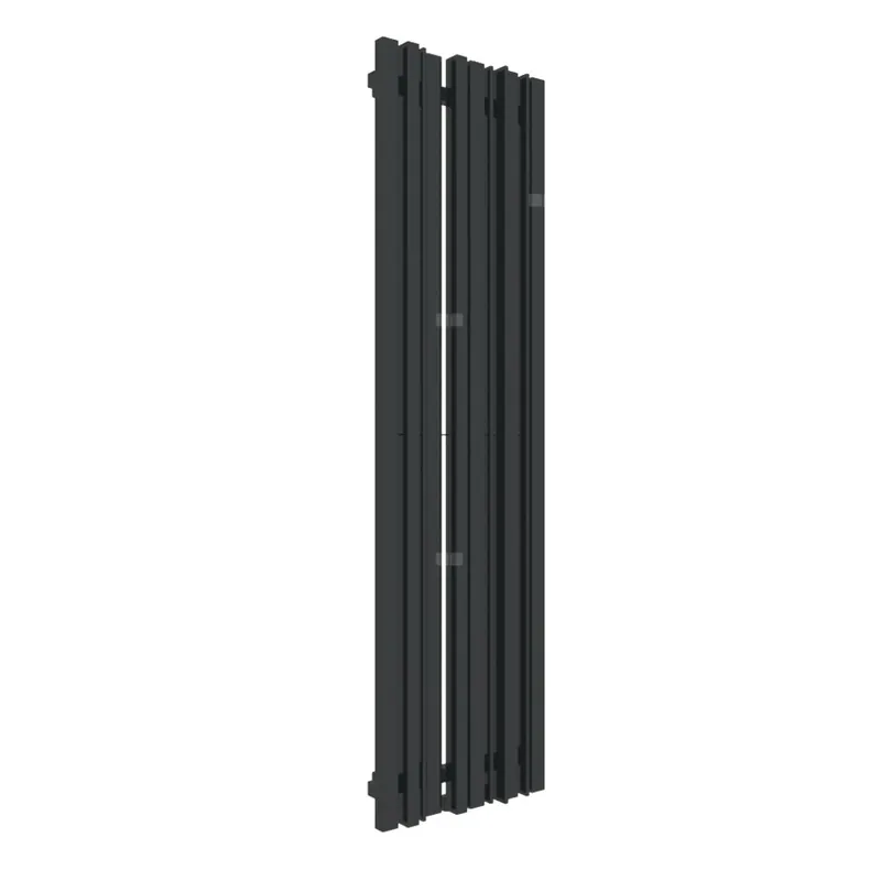 Nowy Grzejnik drabinkowy TERMA SHERWOOD V, podłączenie ZX, wym. 1600 x 440 mm, kolor czarny jak kruk mat RAL9005, moc 969W