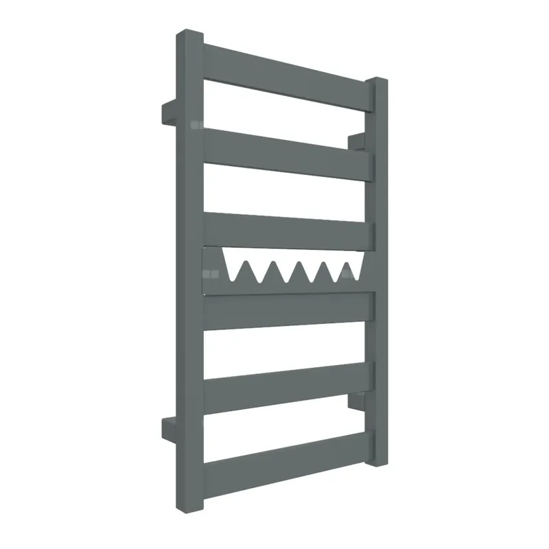 Bestseller Grzejnik drabinkowy TERMA VIVO, podłączenie Z8, wym. 670 x 400 mm, kolor metaliczny szary, moc 230W