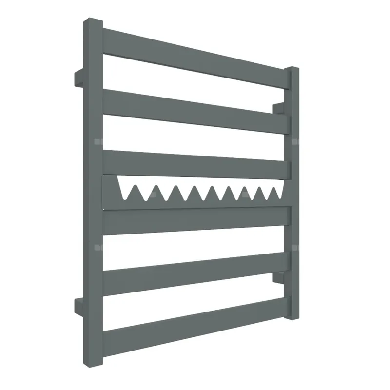 Grzejnik drabinkowy TERMA VIVO, podłączenie SX, wym. 670 x 600 mm, kolor metaliczny szary, moc 320W Hit sprzedaży