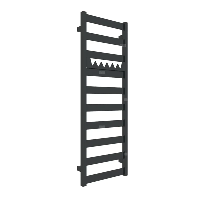 Zniżka Grzejnik drabinkowy TERMA VIVO, podłączenie ZX, wym. 1150 x 400 mm, kolor czarny jak kruk mat RAL9005, moc 366W