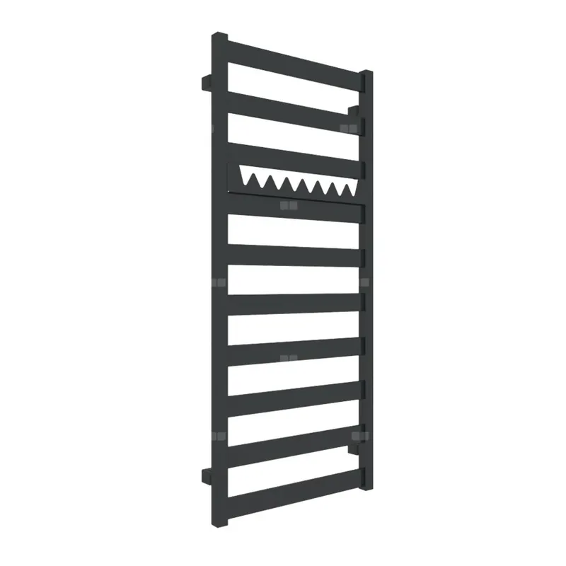 Bestseller Grzejnik drabinkowy TERMA VIVO, podłączenie Z1, wym. 1150 x 500 mm, kolor czarny jak kruk połysk RAL9005, moc 433W
